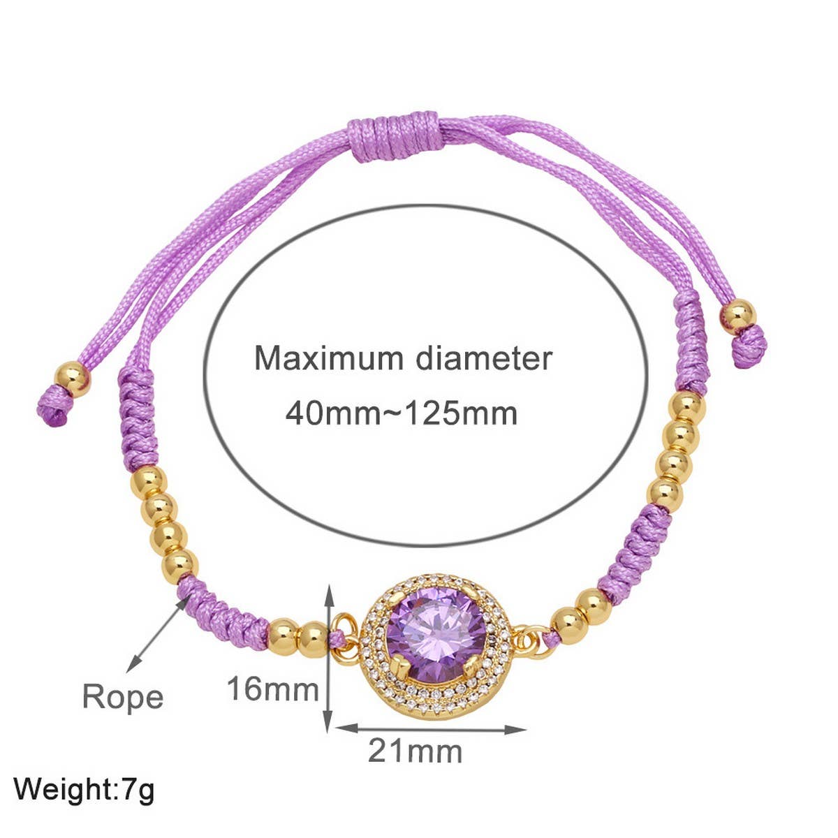 SET WITH COLORED ZIRCON BRACELET