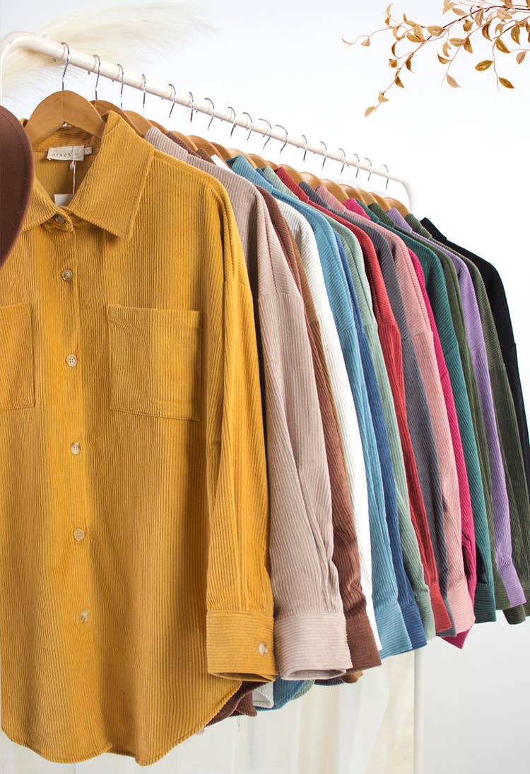 CWOJA700_LOOSE FIT CORDUROY SHIRTS JACKET