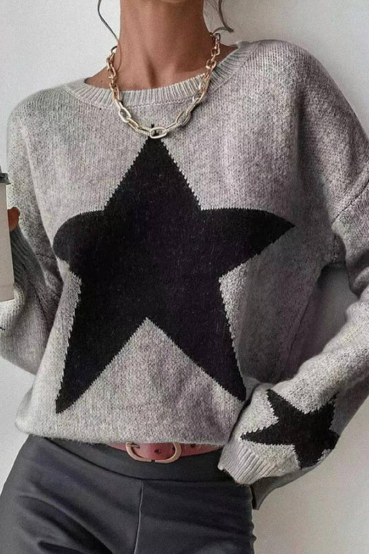 CWOSWL6262_LONG SLEEVE PULLOVER CREWNECK RIBBED KNIT SWEATER