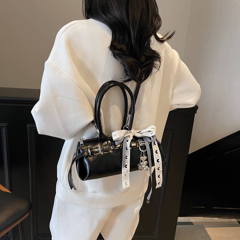 Niche bow-shaped single-shoulder crossbody bag