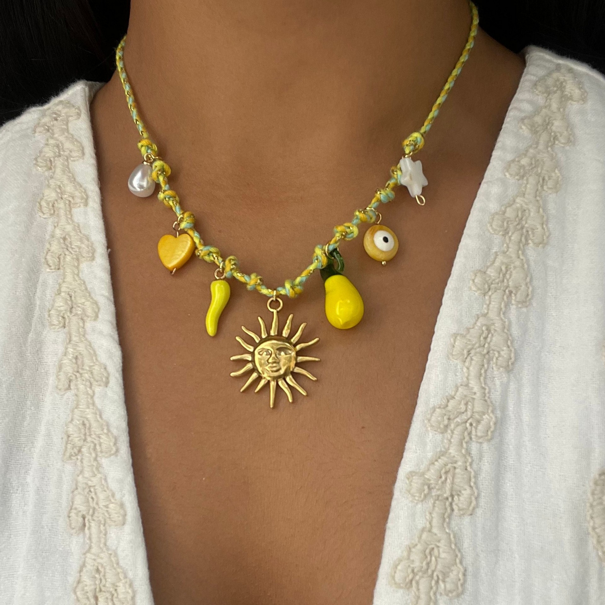 Starfish Pearl Heart Necklace??œDopamine Summer Vibe_CWMM6964