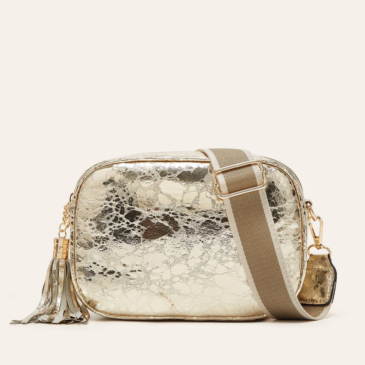URBAN SIMPLE SEQUINED SMALL SQUARE SHOULDER BAG_CWAB2632