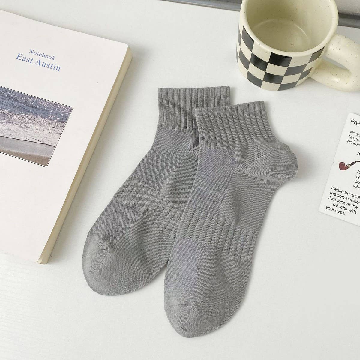 MEN'S BREATHABLE SWEAT-WICKING SPORTS BOAT SOCKS