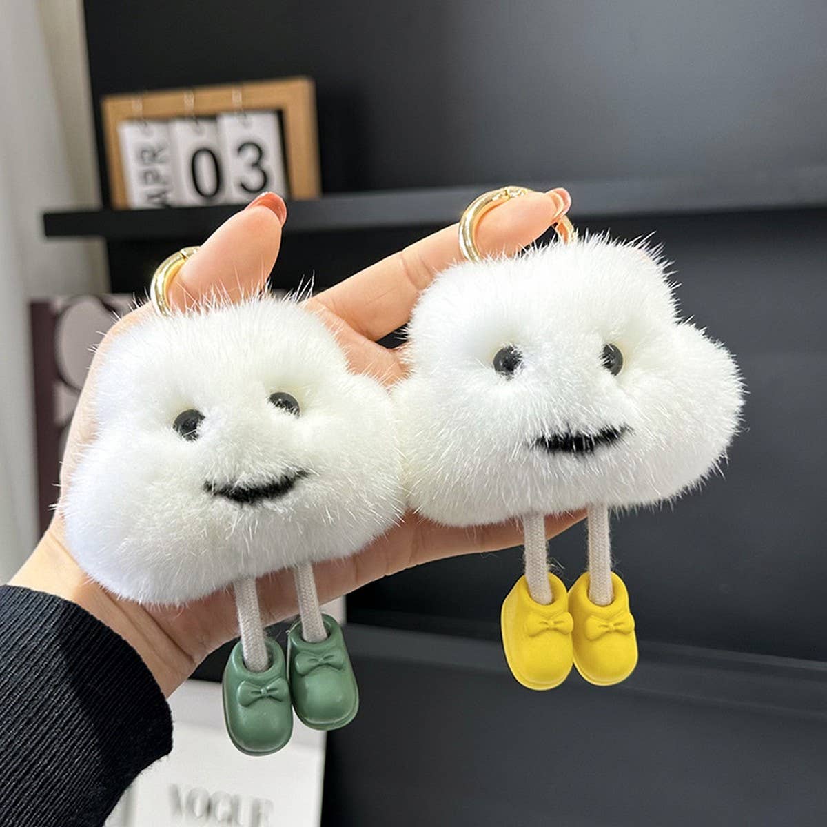 CUTE LITTLE CLOUD CAR KEYCHAIN PENDANT ACCESSORIES