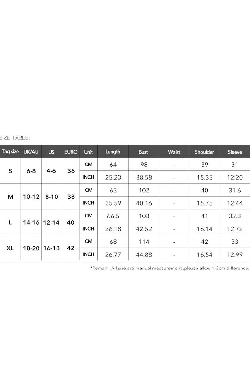 CWTTS00704_V-NECK CASUAL PULLOVER PUFF SLEEVE LOOSE T-SHIRT