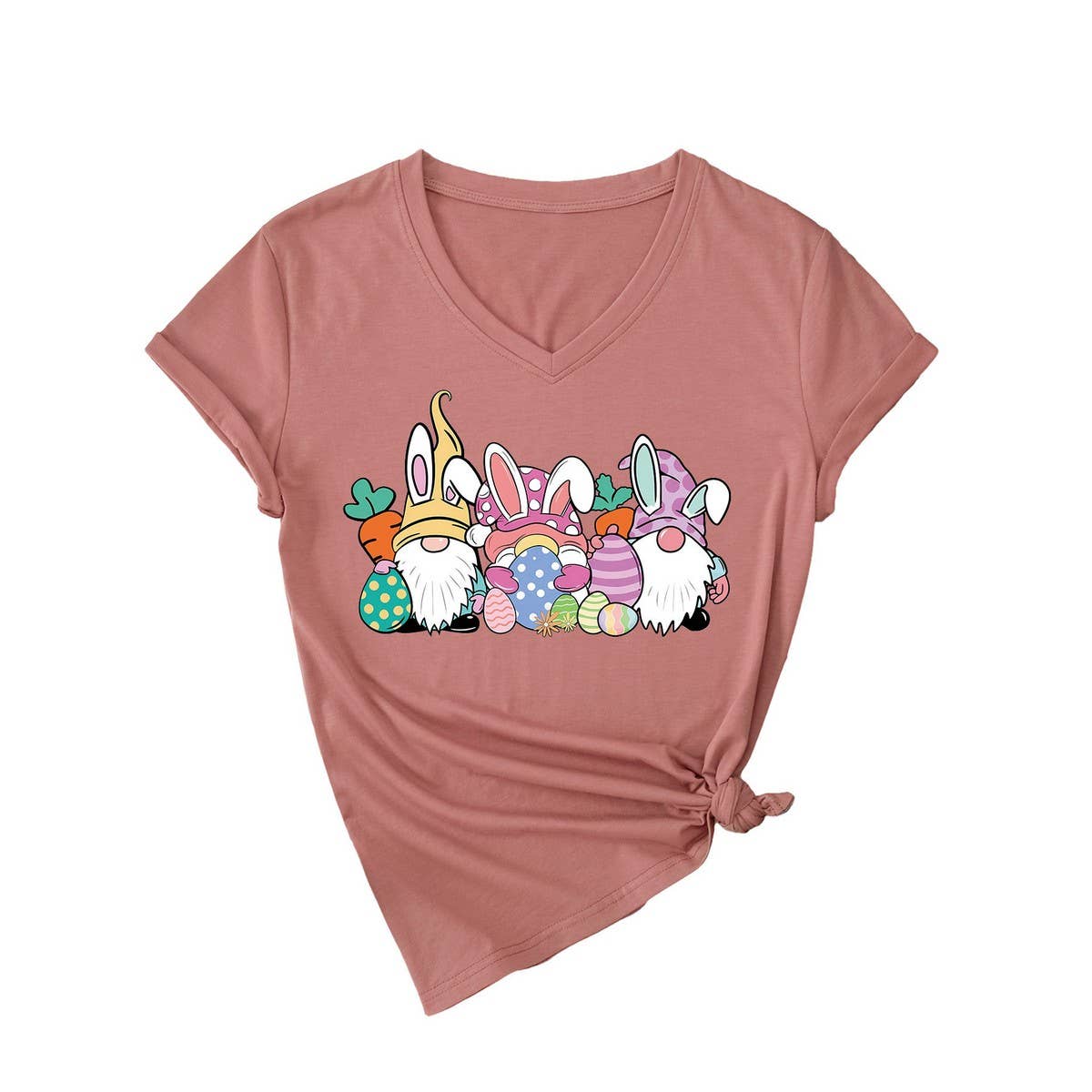 EASTER CUTE DWARF FASHION PRINT SHORT SLEEVE TEES_CWTTS0786