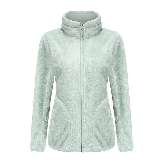 Fleece thickened double fleece cardigan jacket