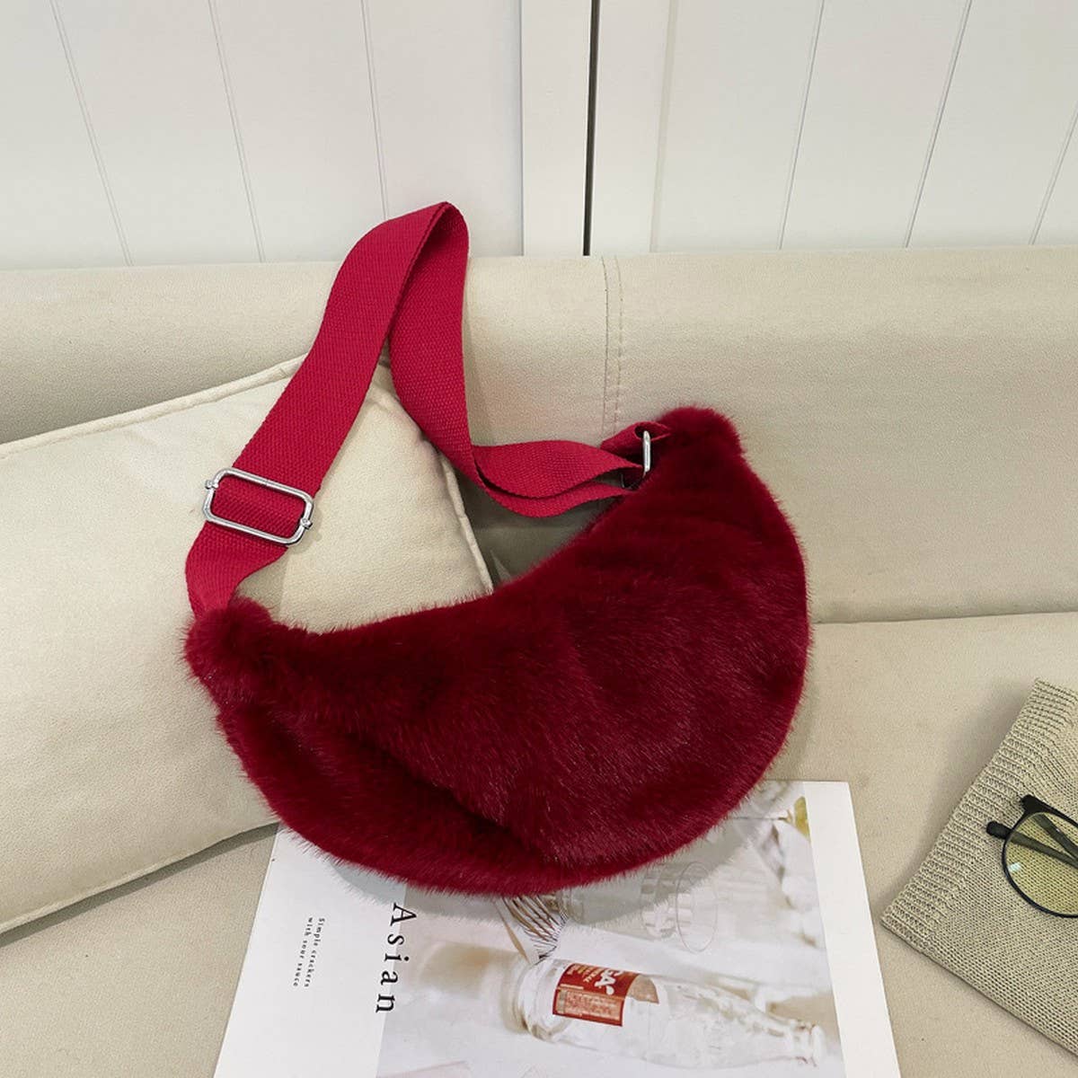 Fluffy Fur Bag Women Shoulder Crossbody Tote_CUAB00534