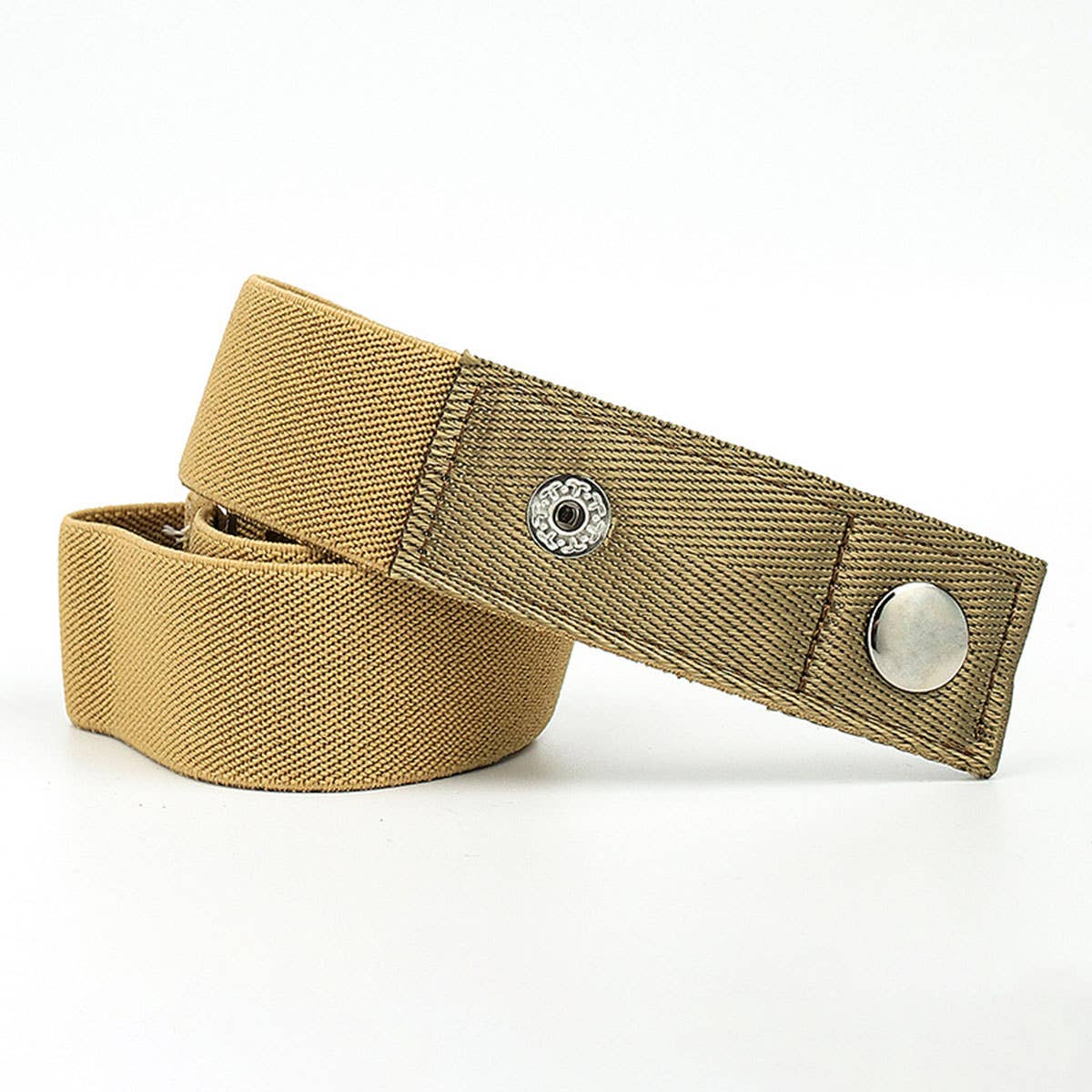 SEAMLESS WOVEN BUCKLELESS ELASTIC CANVAS BELT_CWABE0673