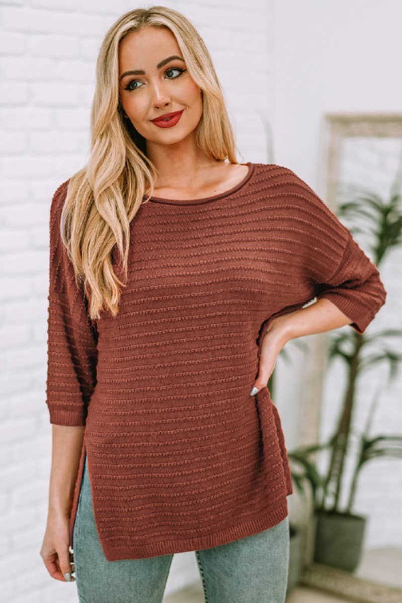 CWOSWL2950_SOLID COLOR WOOL ROUND NECK LONG SLEEVE TOP