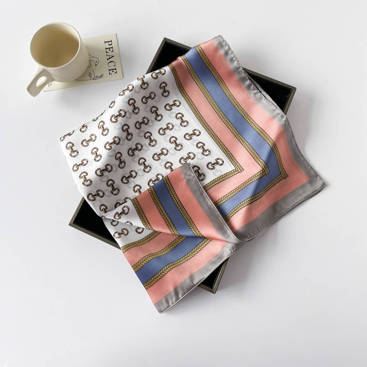 Satin Scarf - Simple Premium Lightweight Square
