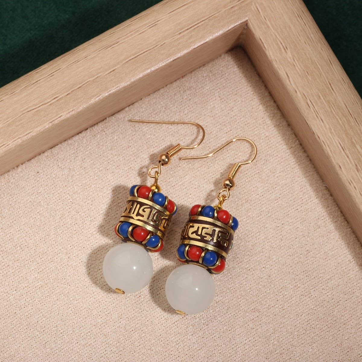 RETRO ETHNIC STYLE FASHION HAND-WOVEN EARRINGS_CWAJE3987