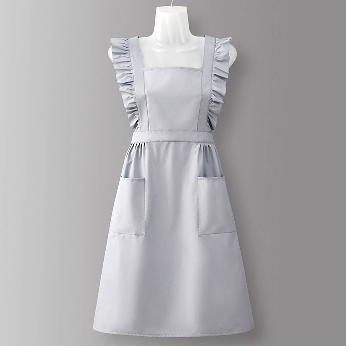 Houndstooth /Solid Color Waterproof Work Apron