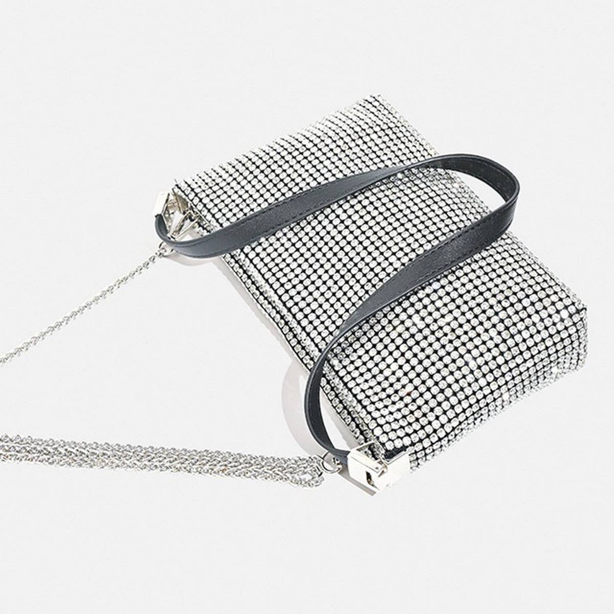 HIGH-END SOFT SURFACE RHINESTONE EVENING BAG_CWAB3610