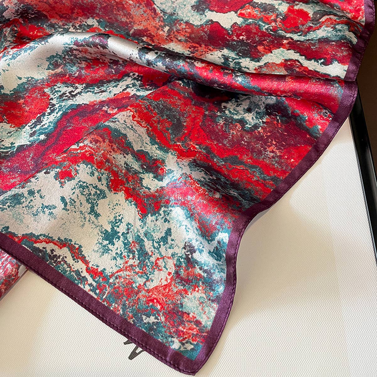 Tie-Dye Mulberry Silk Scarf ? French Chic Wrap