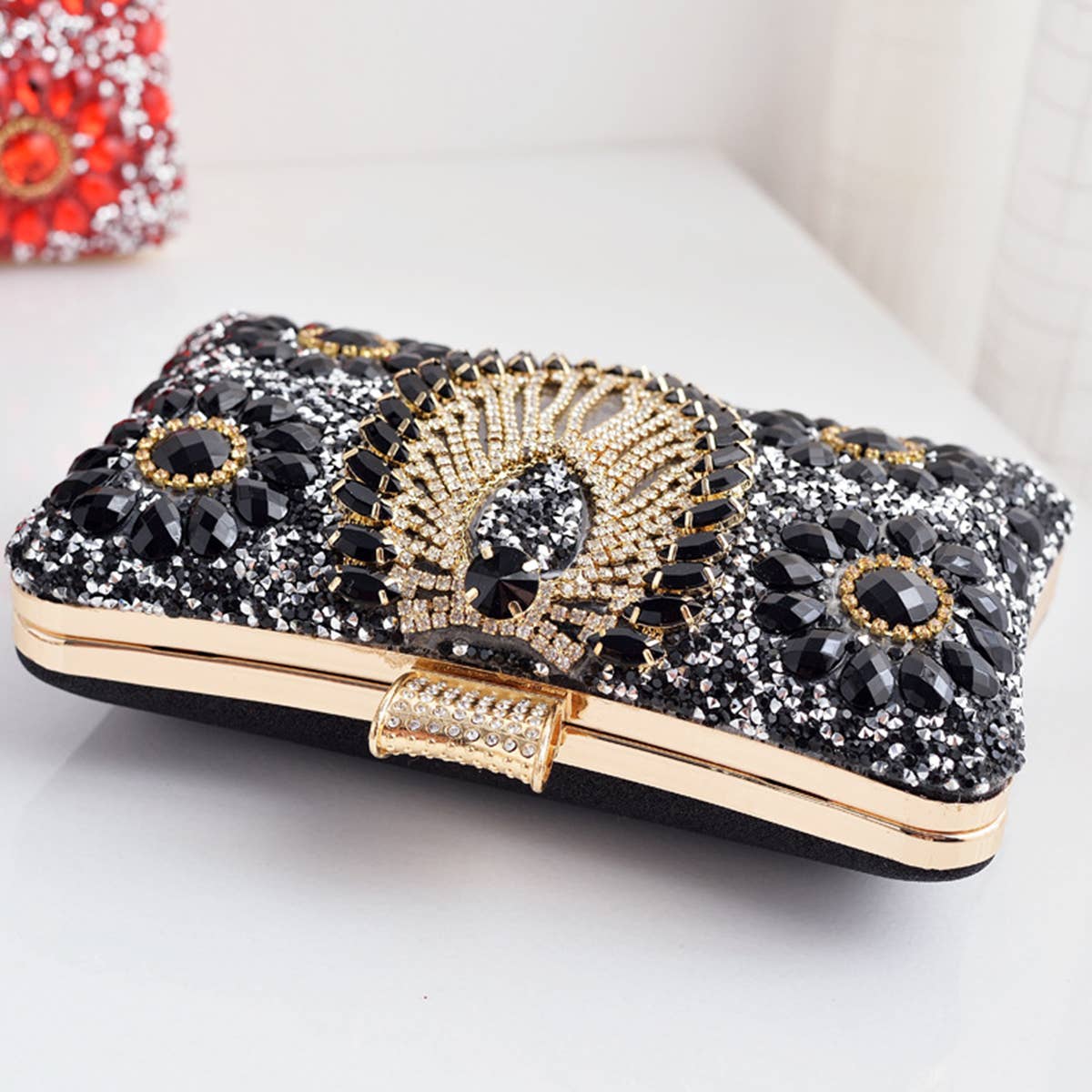 WOMEN DINNER CHAIN ONE-SHOULER DIAMOND BAG_CWAB0597