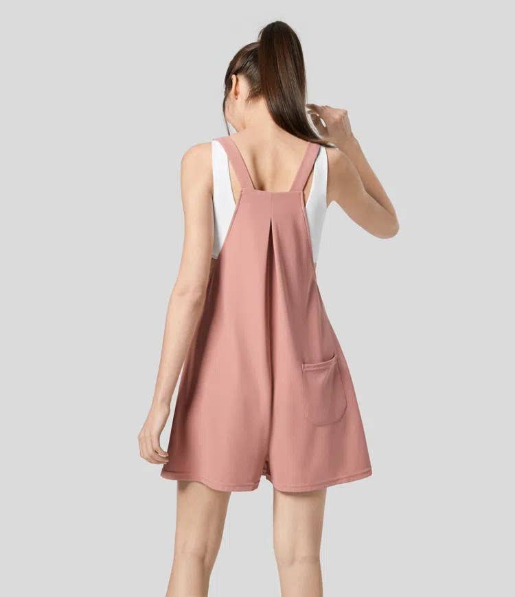 Casual youth vitality loose overalls