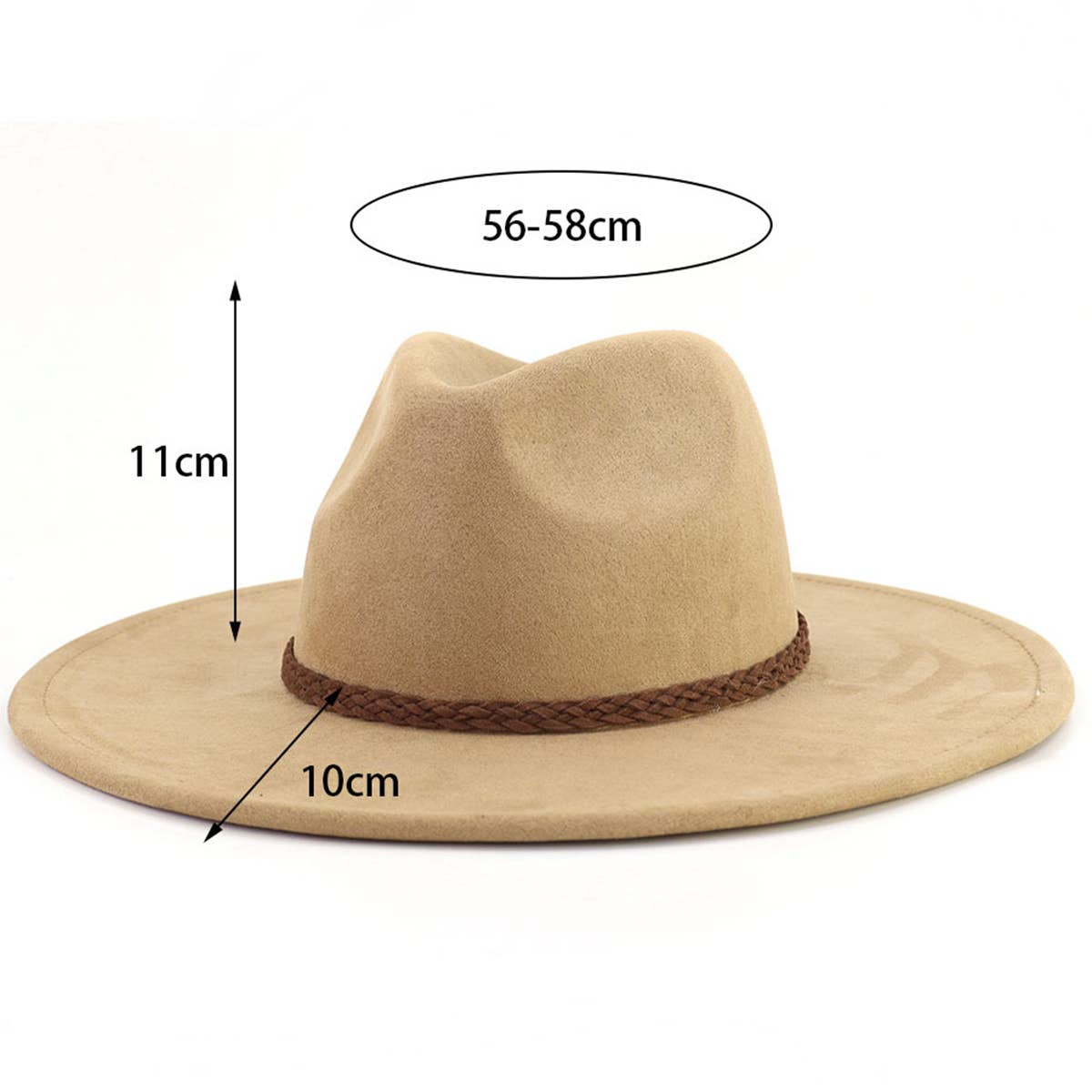 WOMEN AUTUMN AND WINTER WARM BELT PANAMA HAT_CWAH0681