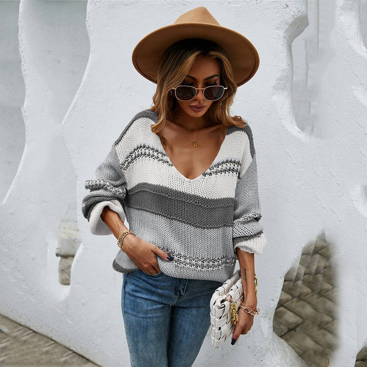 Baggy plus size sister pullover sweater