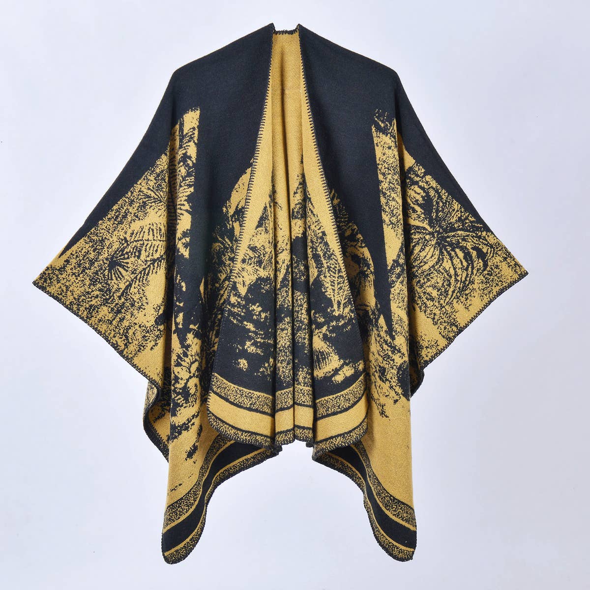 2024 NEW THICKENED SLIT CAPE SHAWL_CWASC0963