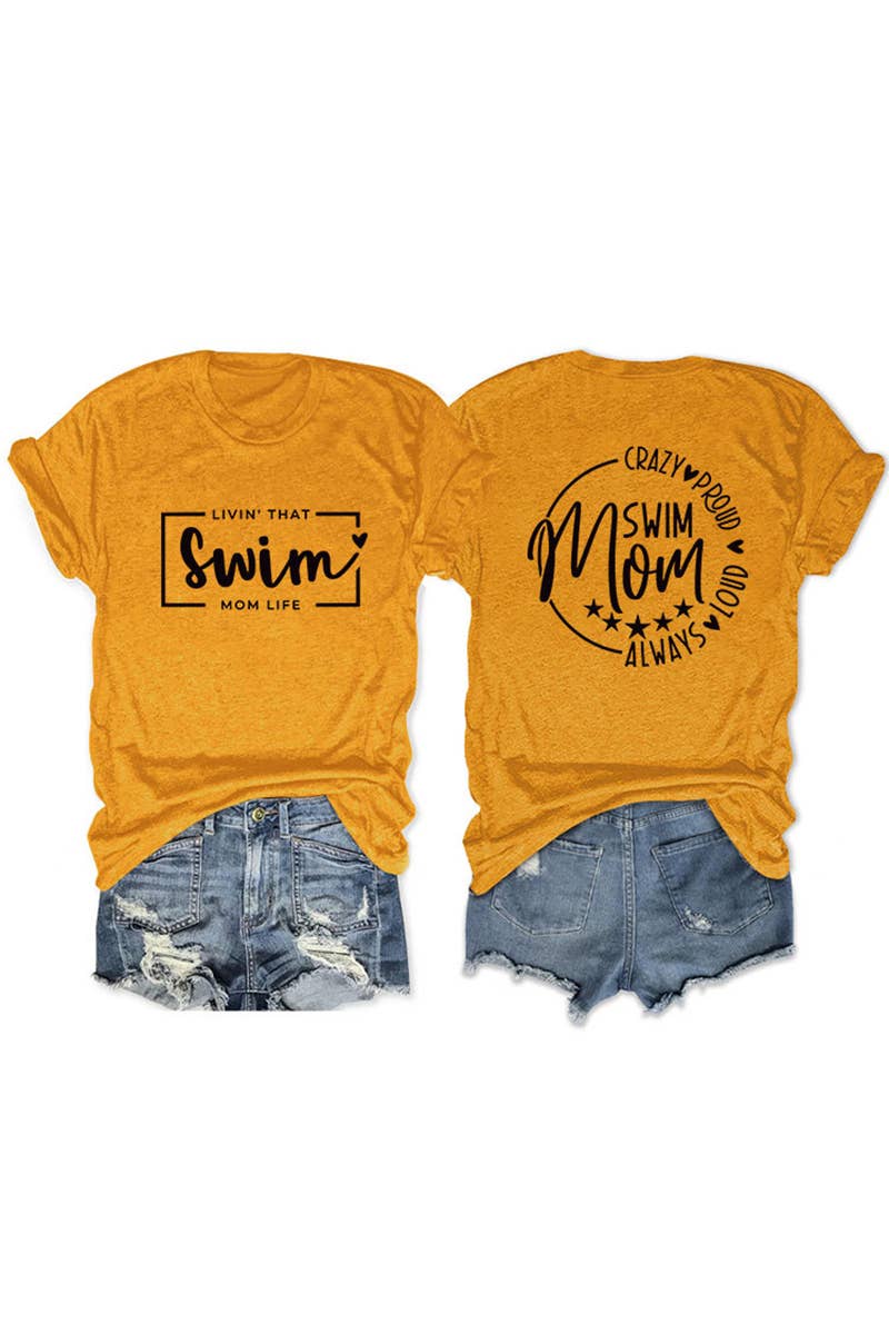 CWTTS1554_CASUAL DOUBLE-SIDED LETTER PRINT SHORT-SLEEVED TOP