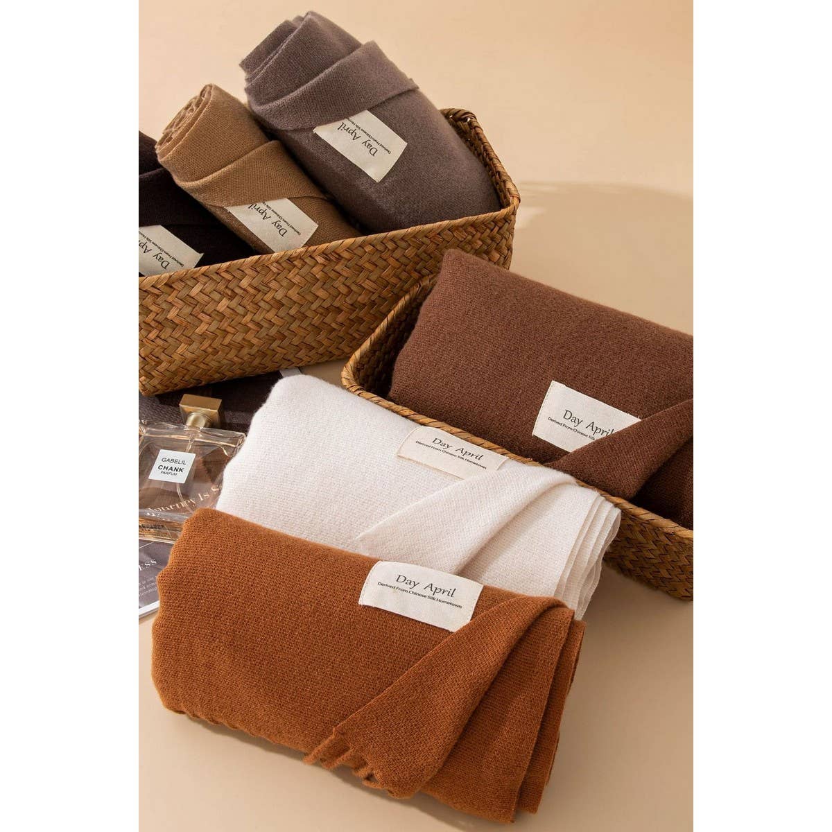 CWASC1482_SOLID COLOR MEDIUM-LENGTH WARM SCARF SHAWL NECK