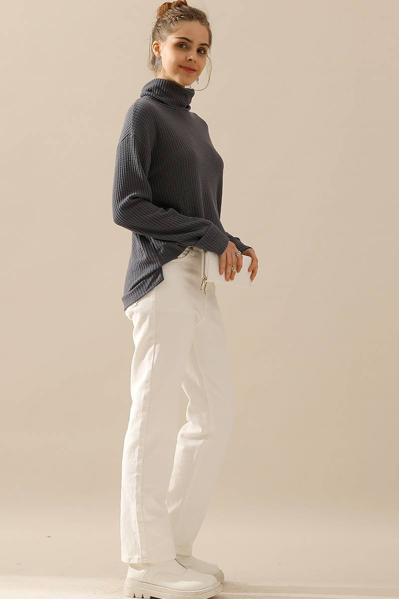 CWTTL1505_TURTLE HIGH NECK SWEATER KNIT TOP