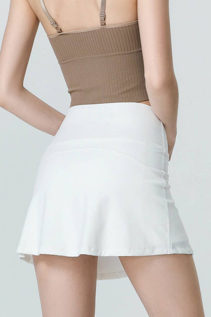 CWBSS0170_HIGH WAISTED ANTI SLIP YOGA FITNESS SKIRT