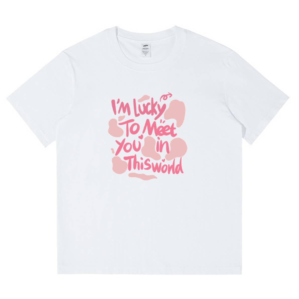 CWTTS0925_ROUND NECK LOOSE MONOGRAM PRINT SHORT SLEEVE