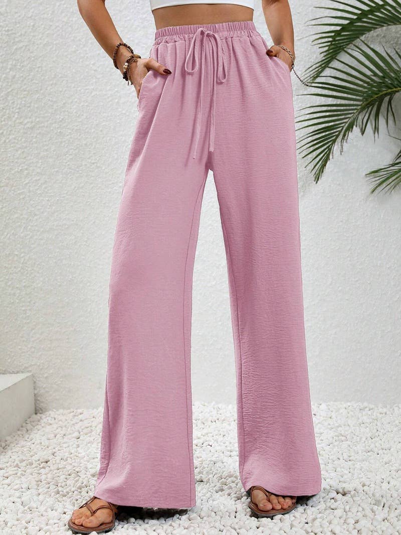 All-in-one floor-length straight leg pants