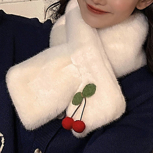 Cute Faux Rabbit Fur Scarf for Women ?  Warmth