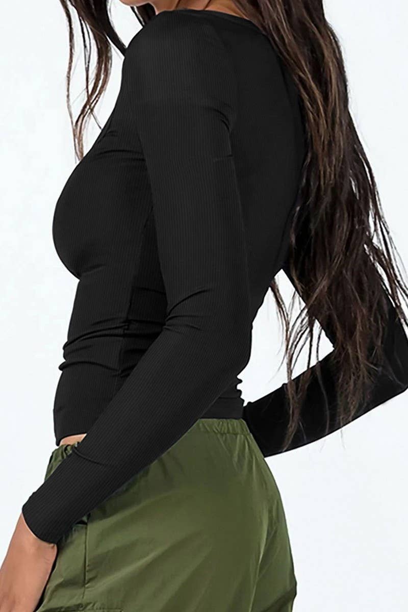 CWTSTL1112_Round Neck Long Sleeve Top