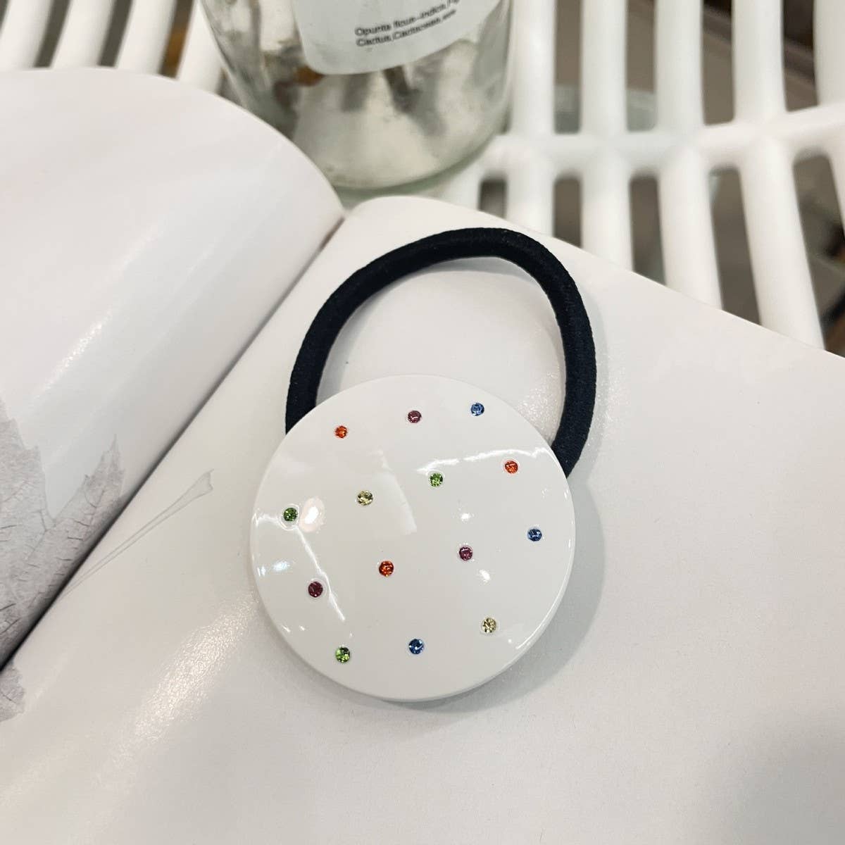 CWAHA5119_COLORED DIAMOND HEART HIGH-END DOPAMINE HAIRBAND