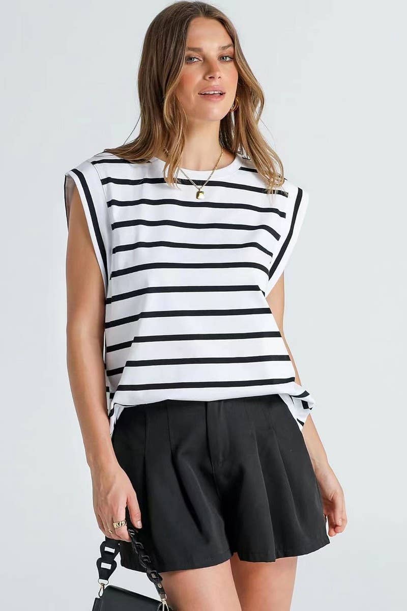 CWTTSL0241_Round Neck Sleeveless Knit Top