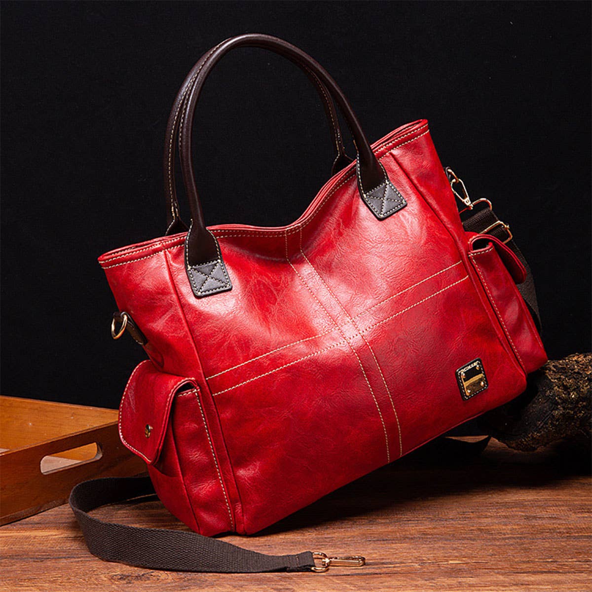 RETRO LARGE CAPACITY HANDBAG DIAGONAL BAG_CWAB0951