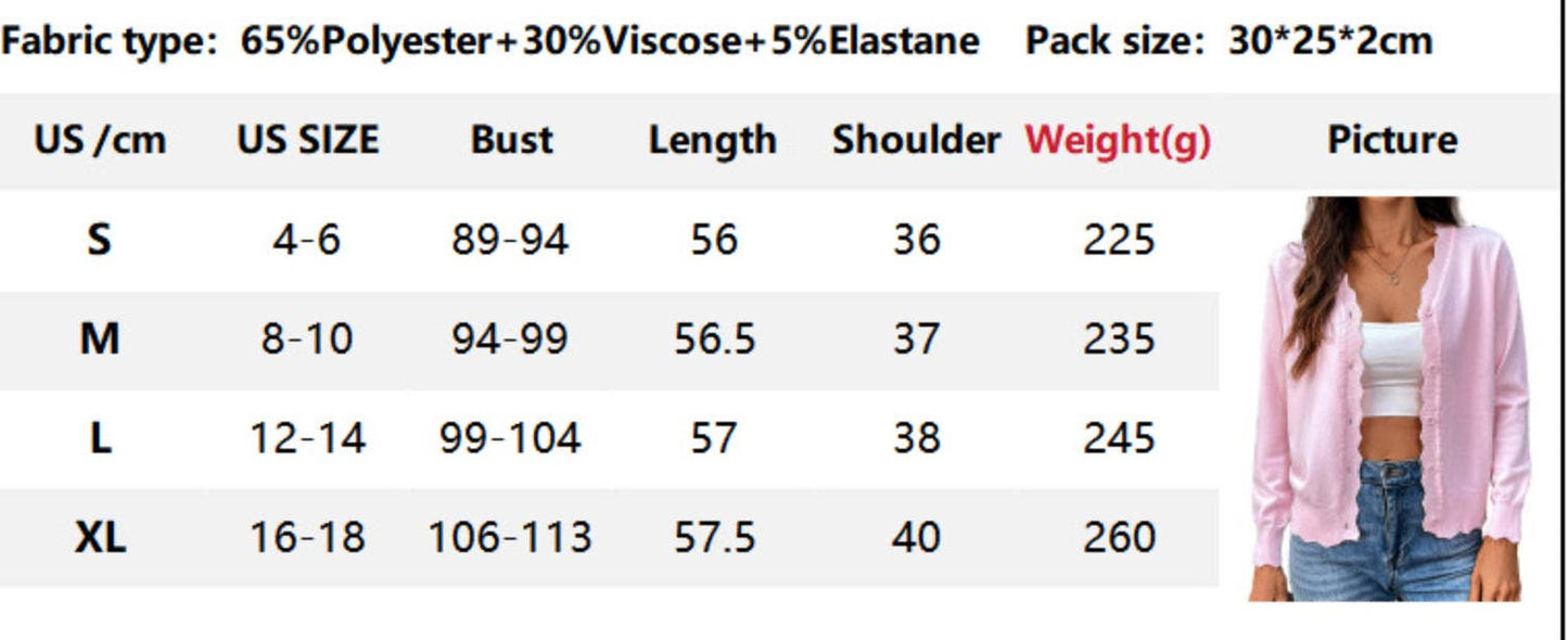 CWOCAL00610_SOLID COLOR V-NECK LONG-SLEEVED KNITTED CARDIGAN