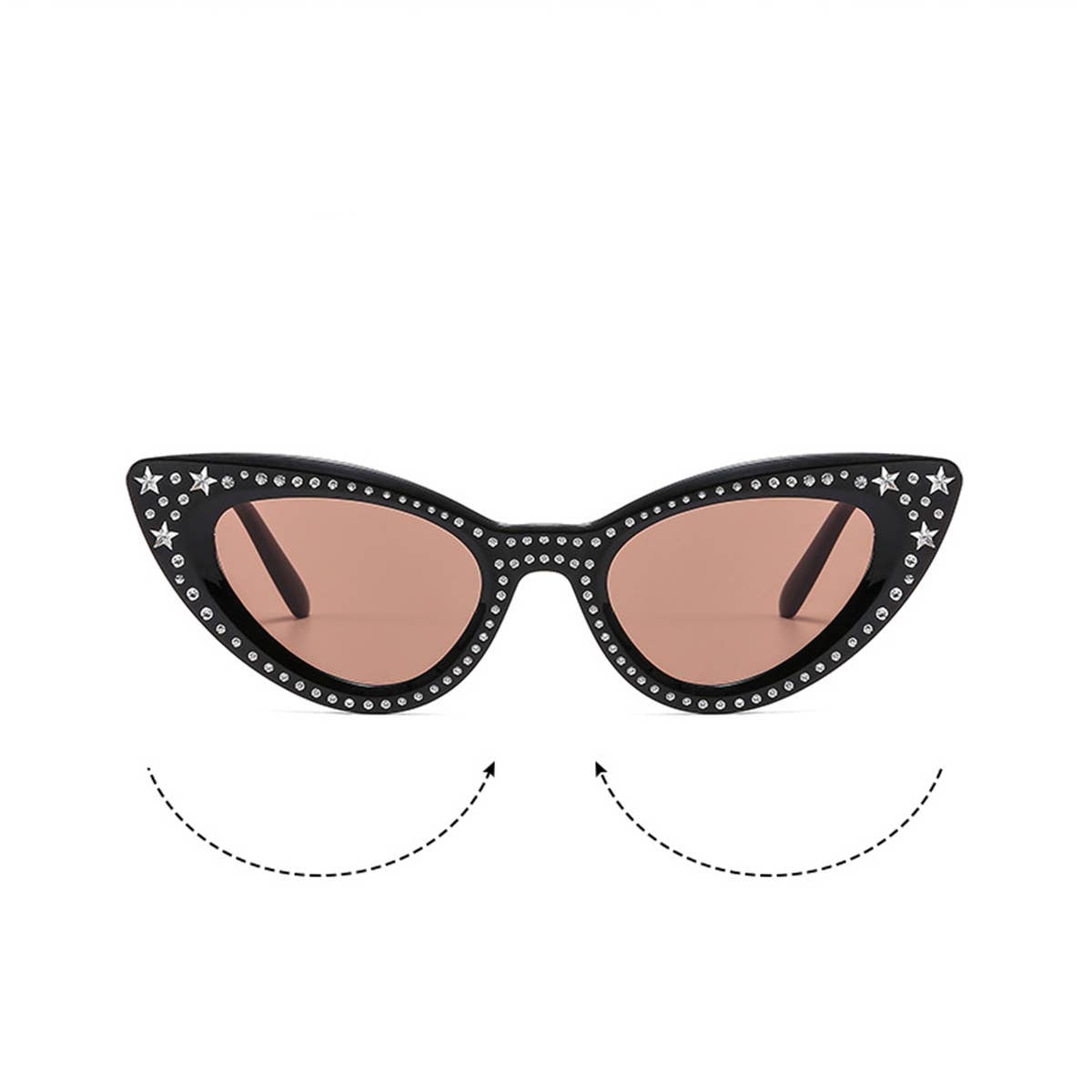 CAT-EYE DIAMOND-ENCRUSTED LUXURY SUNGLASSES_CWASG0378