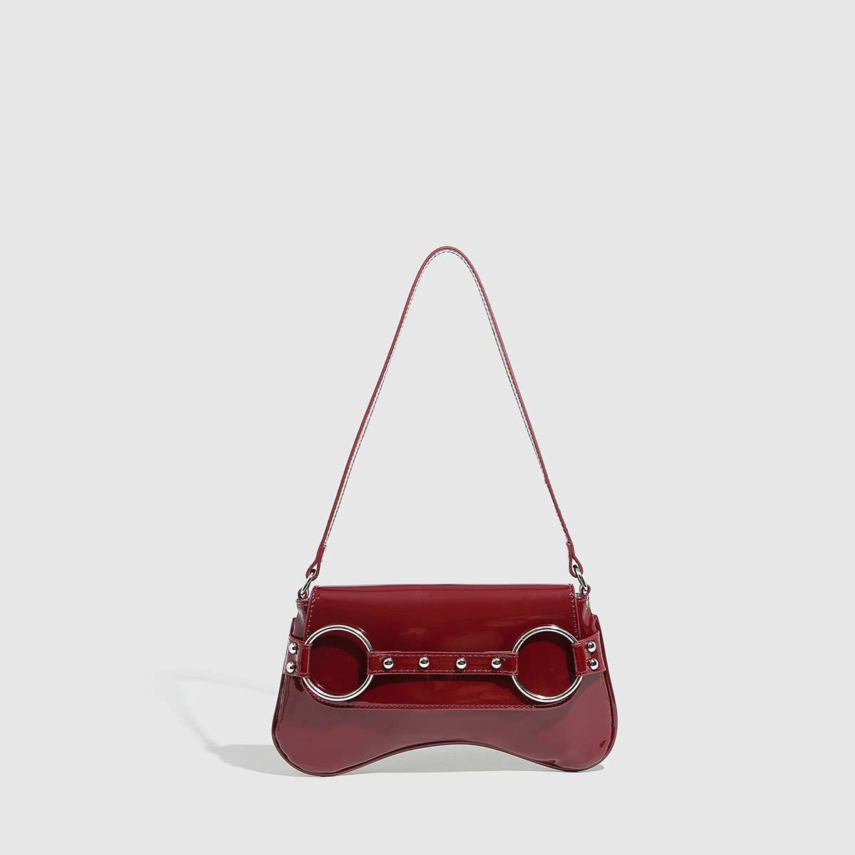 Glossy Macaron Jelly Underarm Wrist Bag_CWAB5694