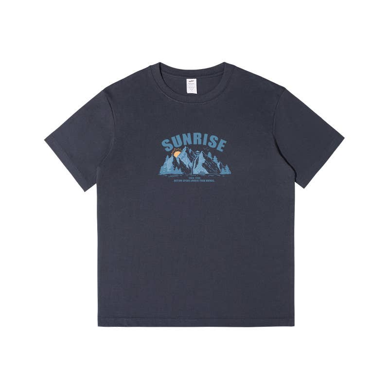 CWTTS0935_ALPHABET PRINT ROUND NECK LOOSE CASUAL T SHIRT