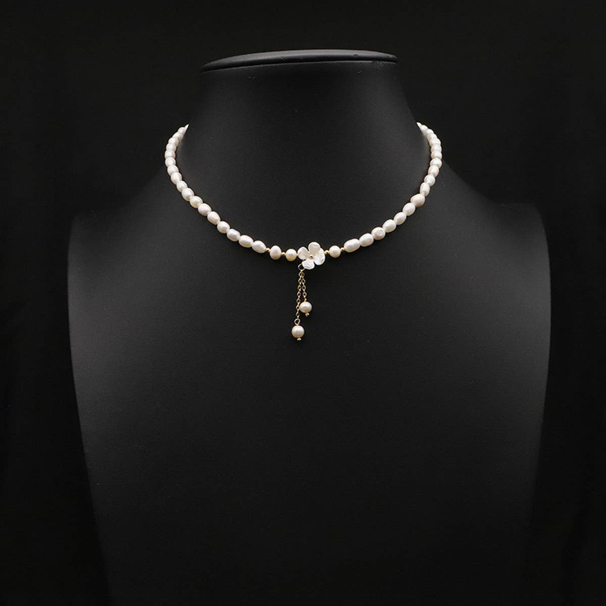 ALL-MATCH NATURAL FRESHWATER PEARL NECKLACE_CWAJE3849