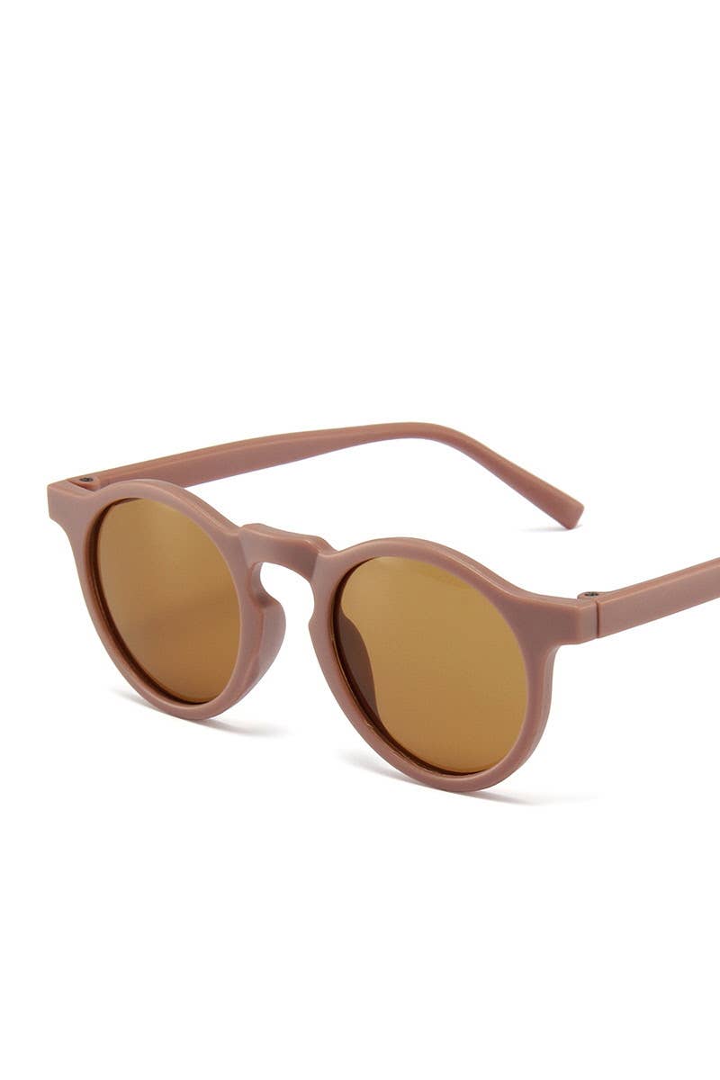 CANDY COLORED ROUND TRENDY SUNGLASSES_CWASG057