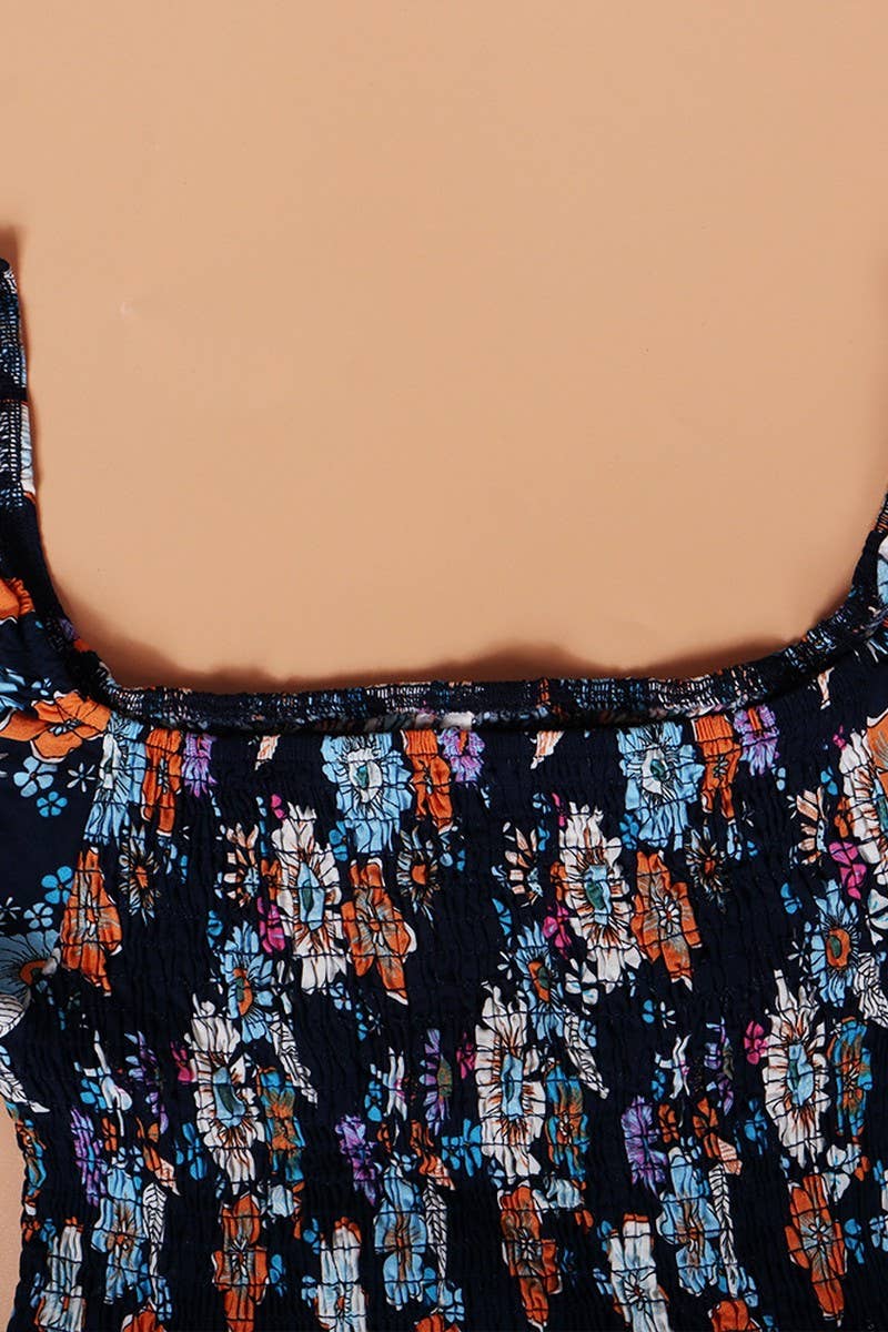 CWDSD4009_PRINT WAIST DRESS BOHO SHORT DRESS