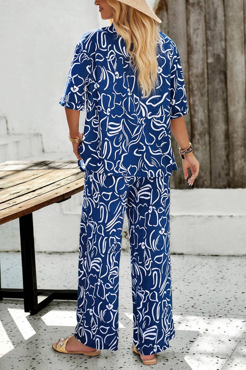 CWSS1073_SPRING AND SUMMER CASUAL COMFORT PRINTED SET