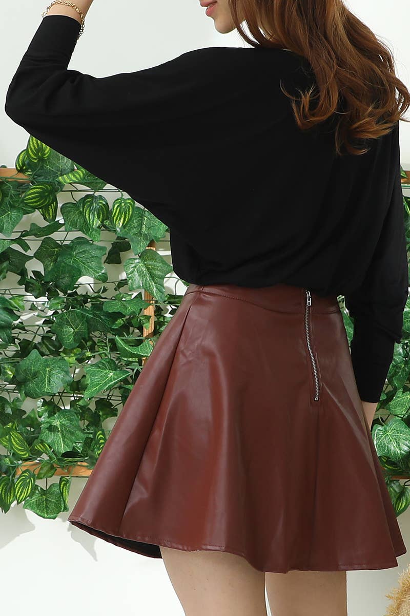 CWTTL1102_BATWING SLEEVE ROUND NECK TOP