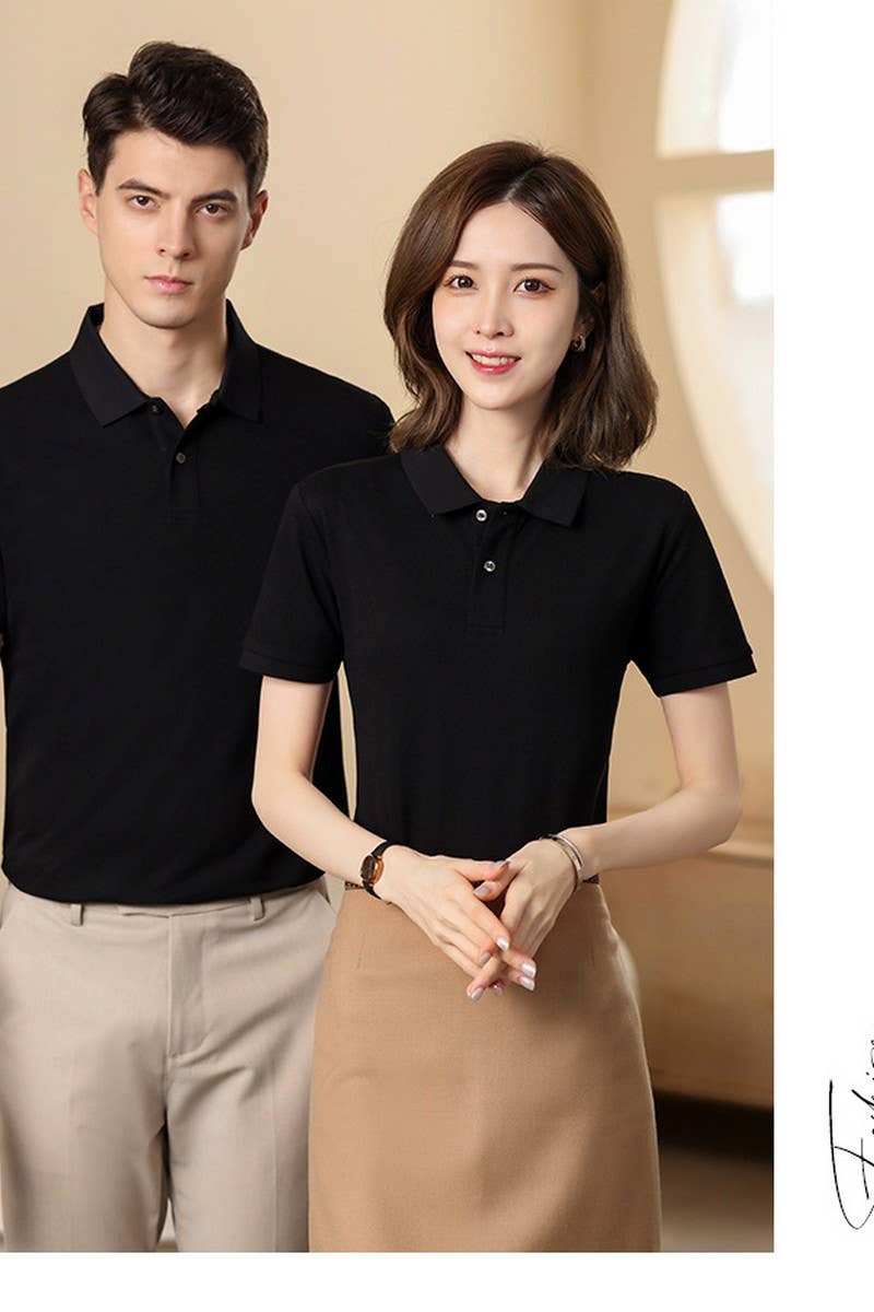 CWTBLS02453_POLO SHIRT FOR WOMEN CLASSIC SHORT SLEEVE CASUAL