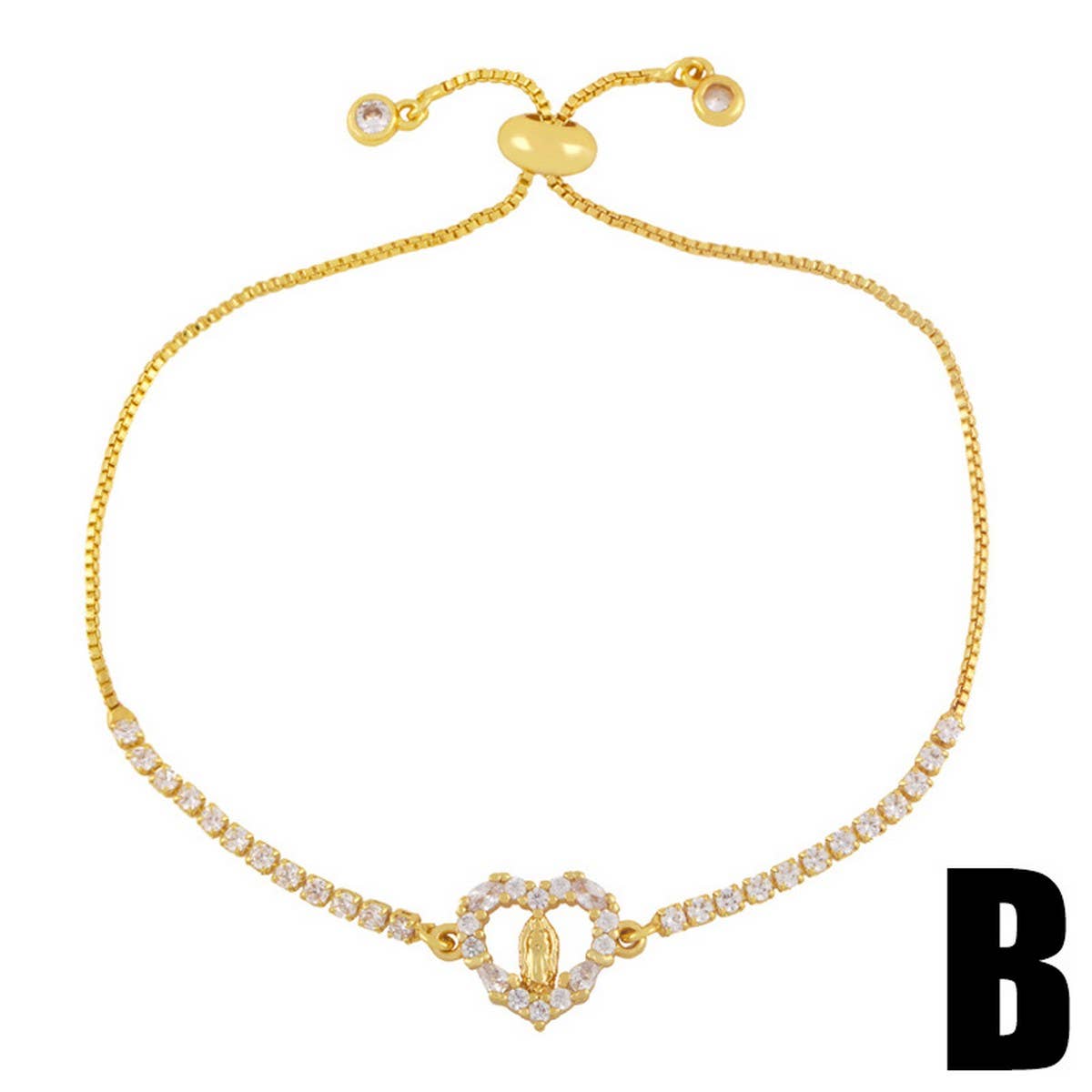 DEVIL'S EYE BUTTERFLY PLATED 18K GOLD BRACELET