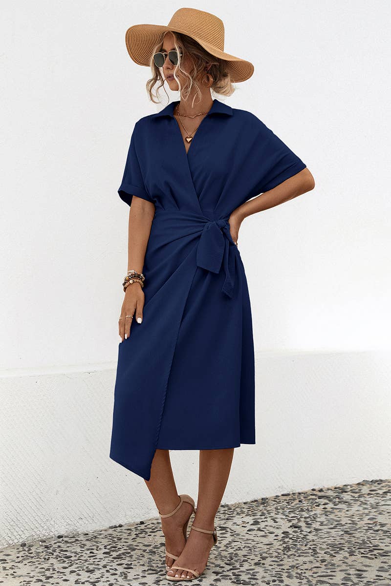 CWDTD0405_NEW SPRING AND SUMMER SHORT SLEEVE DRESS