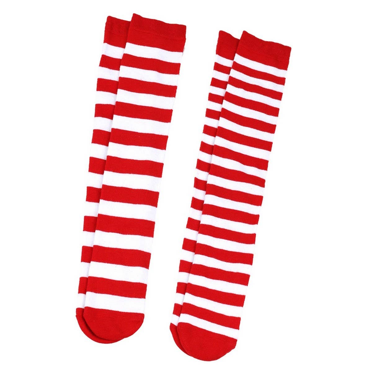 CWMM10060_STRIPED KNEE-HIGH SOCKS FOR CHRISTMAS