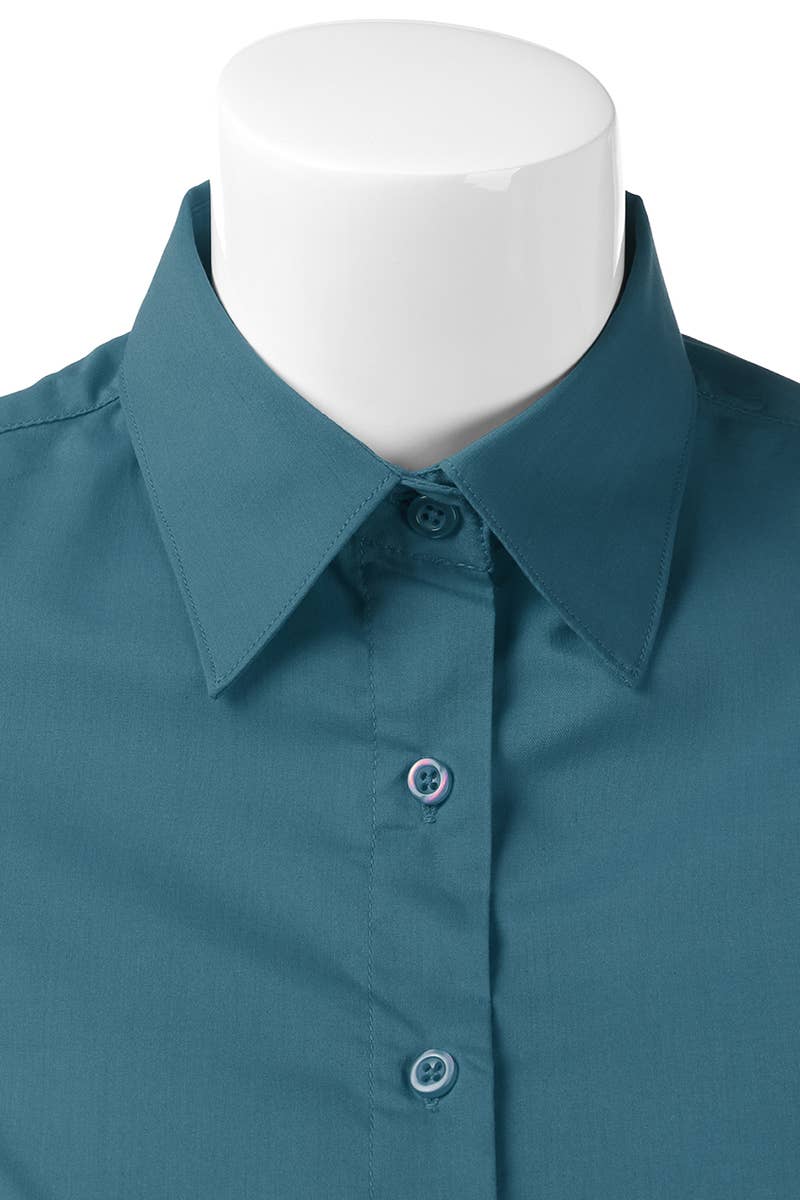 CWTSTS118-P_Slim Classic Short Sleeve Bttn Down Collar Shirt