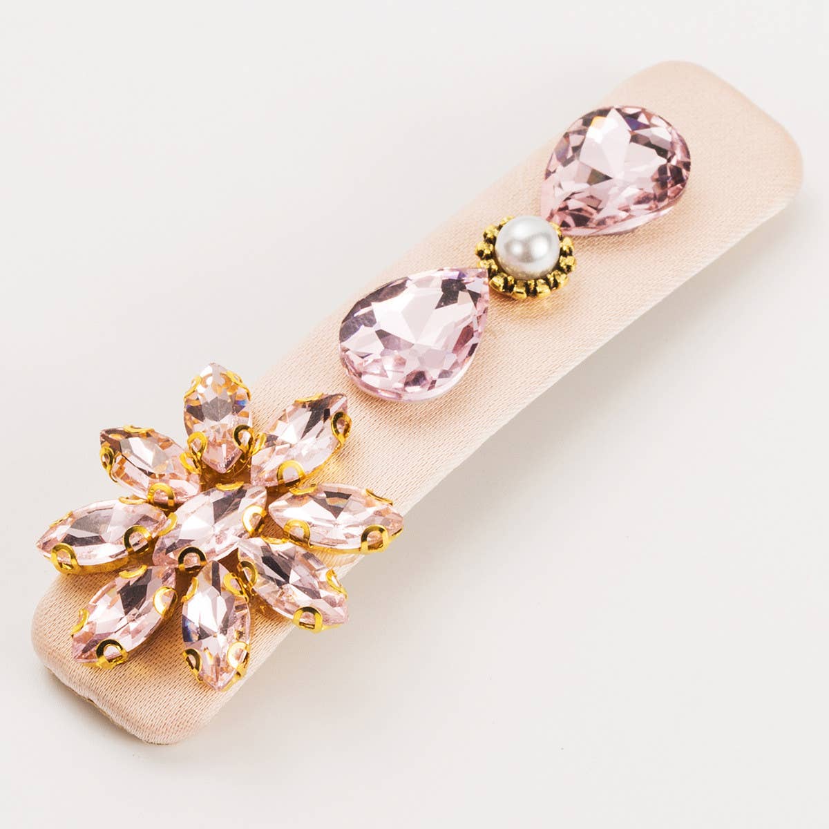 French rhinestone hairpin luxury side bangs clip_CWAHA1774